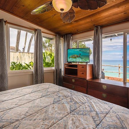 Hawaii Oceanfront Beach House Paradise On The Beach Family Activities Haleiwa Ngoại thất bức ảnh